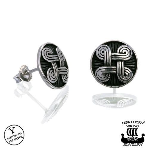 Hannunvaakuna Korvakorut Hopea Northern Viking Jewelry®.