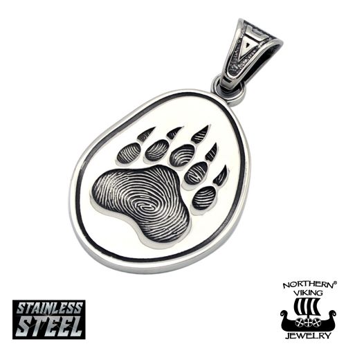 Kaulakoru Northern Viking Jewelry Bear Paw Amulet.