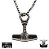 Thorin Vasara Kaulakoru Northern Viking Jewelry Forged Thor's Hammer.