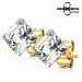 Pienet Korvakorut 3 mm ja 4 mm Clear Rosegold Princess Cut Square CZ.