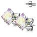 Pienet Korvakorut 3 mm ja 4 mm Crystal Princess Cut Square CZ.