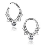 Septum Rengas Saranalla Oval Heart CZ.